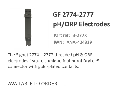 GF SIGNET 2774-2777 Range |分析传感器