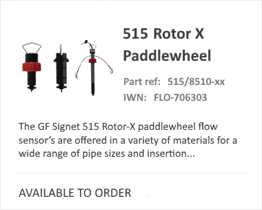 GF标志515转子X PaddleWheel流量计