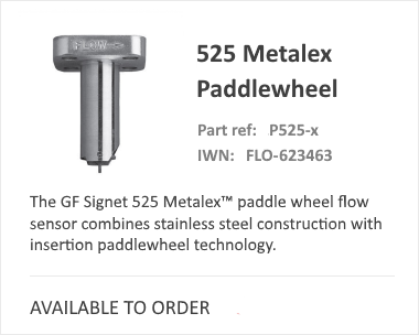 GF Signet 525 PaddleWheel流量计