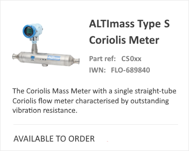 椭圆形Altimass型Coriolis仪表