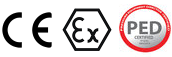批准 -  ATEX，PEC认证